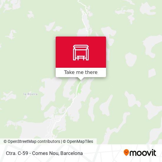 Ctra. C-59 - Comes Nou map