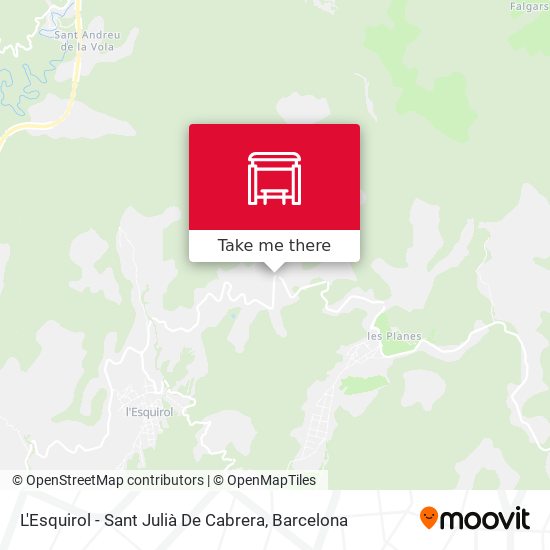 L'Esquirol - Sant Julià De Cabrera map
