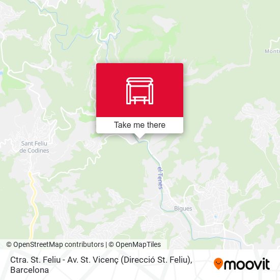 Ctra. St. Feliu - Av. St. Vicenç (Direcció St. Feliu) map