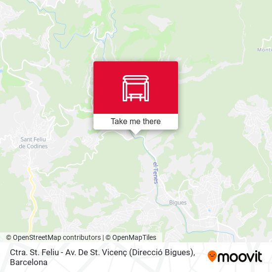 Ctra. St. Feliu - Av. De St. Vicenç (Direcció Bigues) map