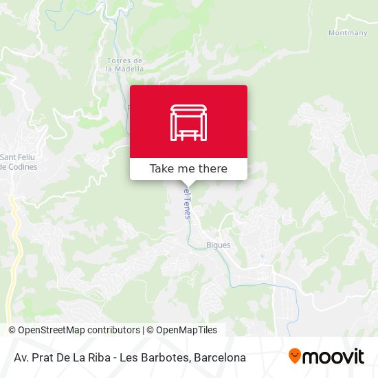 Av. Prat De La Riba - Les Barbotes map