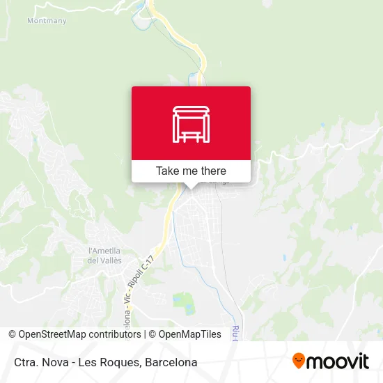 Ctra. Nova - Les Roques map