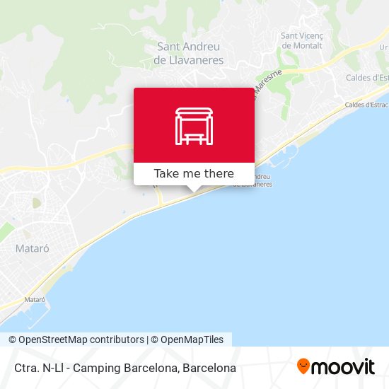 Ctra. N-Ll - Camping Barcelona map