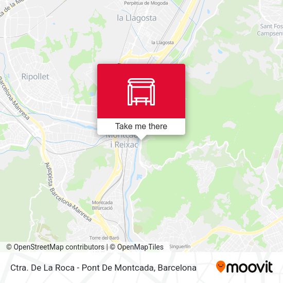 Ctra. De La Roca - Pont De Montcada map