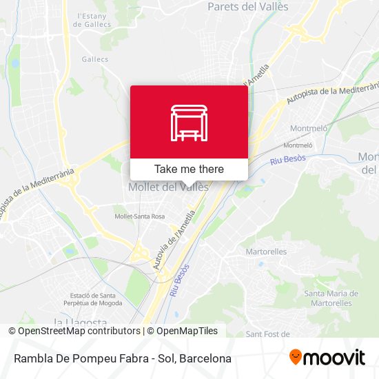 Rambla De Pompeu Fabra - Sol map