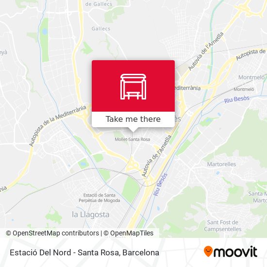 Estació Del Nord - Santa Rosa map