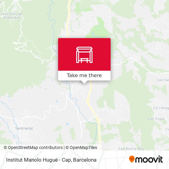 Institut Manolo Hugué - Cap map