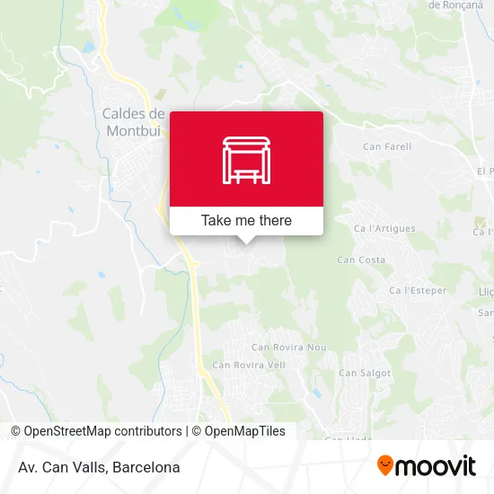 Av. Can Valls map