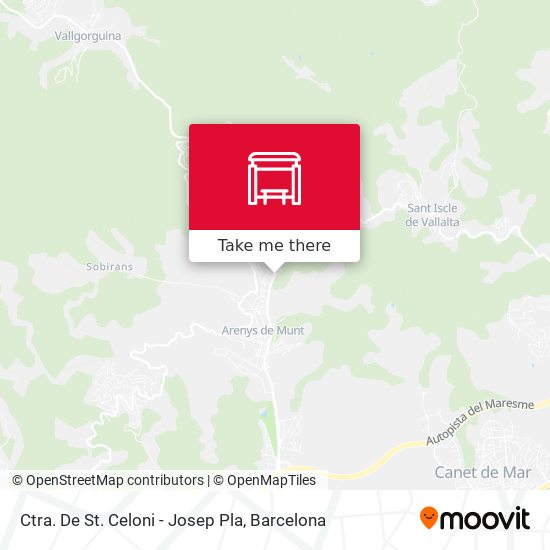 Ctra. De St. Celoni - Josep Pla map