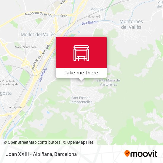 Joan XXIII - Albiñana map