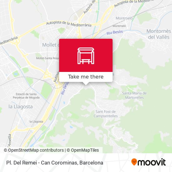 Pl. Del Remei - Can Corominas map