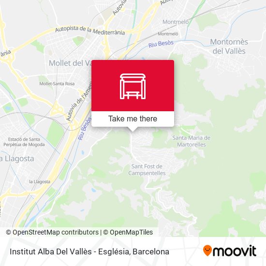 Institut Alba Del Vallès - Església map