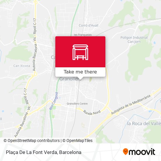 Plaça De La Font Verda map