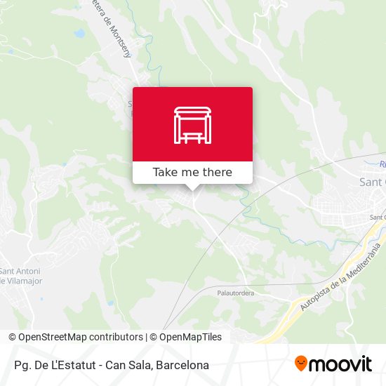 Pg. De L'Estatut - Can Sala map