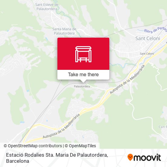 mapa Estació Rodalies Sta. Maria De Palautordera