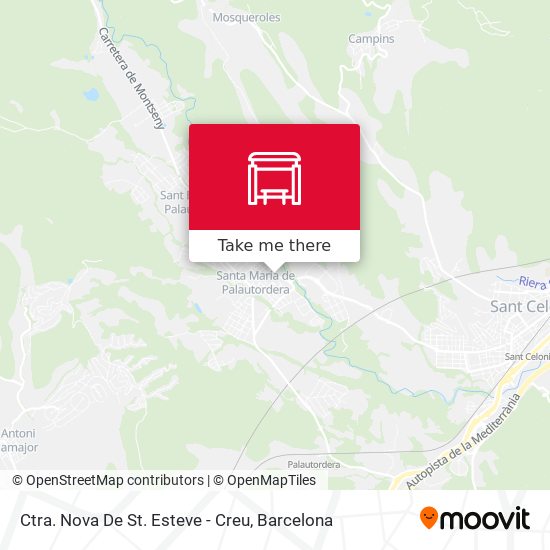 Ctra. Nova De St. Esteve - Creu map