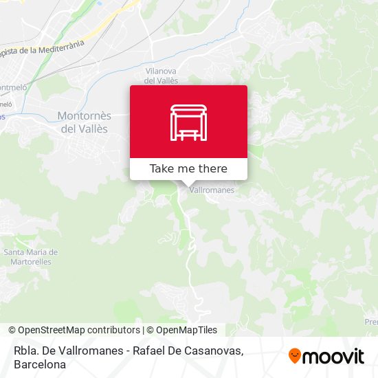 Rbla. De Vallromanes - Rafael De Casanovas map