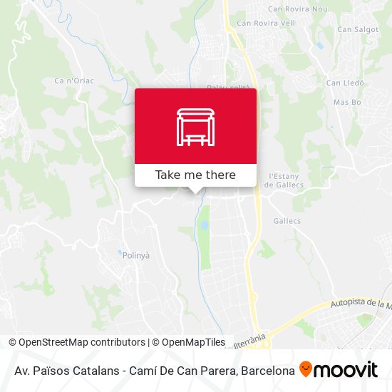 Av. Països Catalans - Camí De Can Parera map