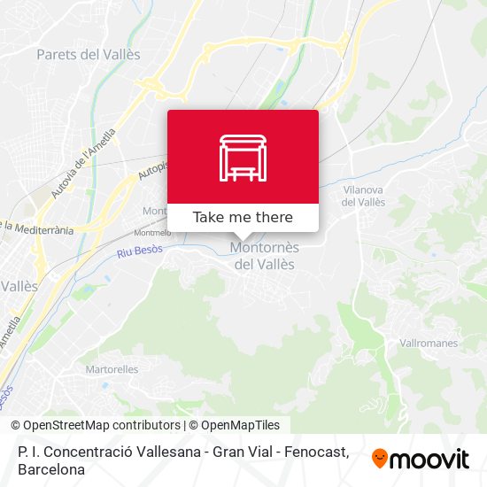 P. I. Concentració Vallesana - Gran Vial - Fenocast map