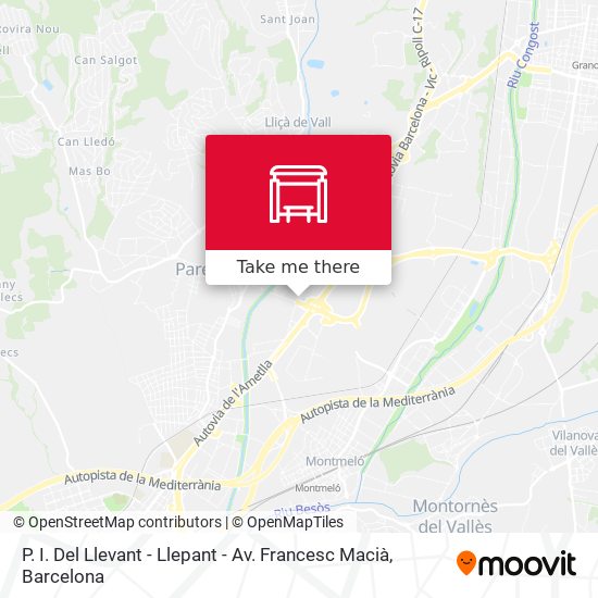 P. I. Del Llevant - Llepant - Av. Francesc Macià map