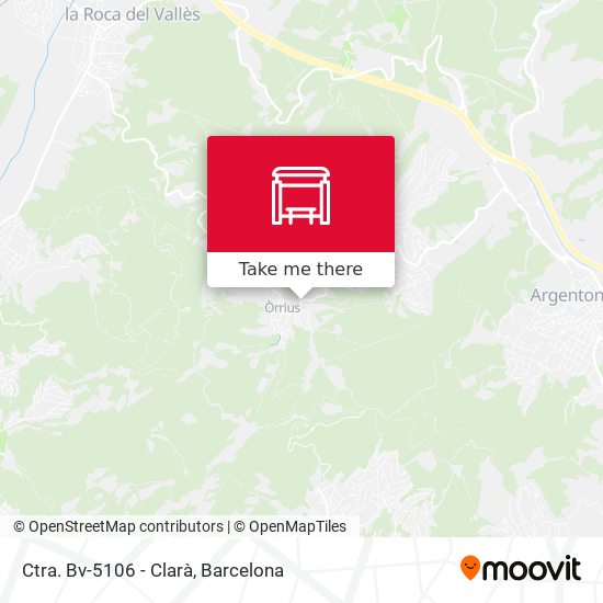 Ctra. Bv-5106 - Clarà map