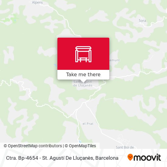Ctra. Bp-4654 - St. Agustí De Lluçanès map