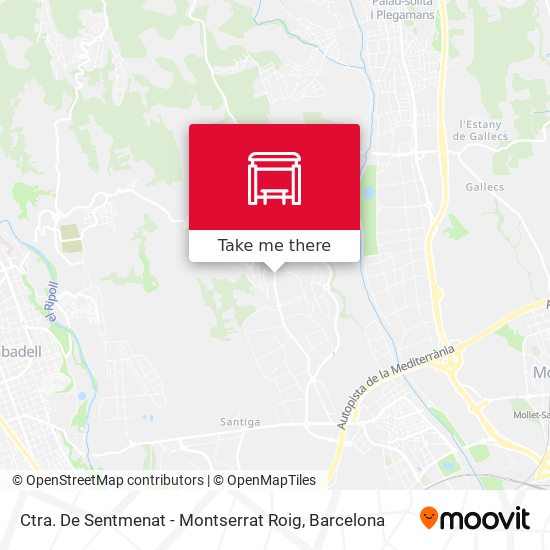 Ctra. De Sentmenat - Montserrat Roig map