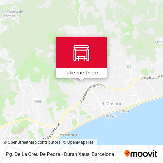 Pg. De La Creu De Pedra - Duran Xaus map