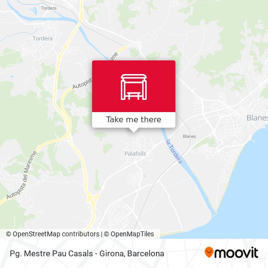 Pg. Mestre Pau Casals - Girona map