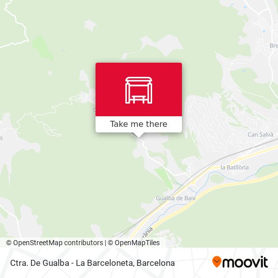Ctra. De Gualba - La Barceloneta map