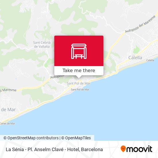 La Sénia - Pl. Anselm Clavé - Hotel map