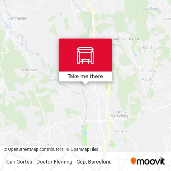 Can Cortès - Doctor Fleming - Cap map