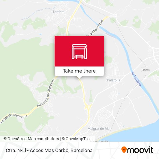 Ctra. N-Ll - Accés Mas Carbó map