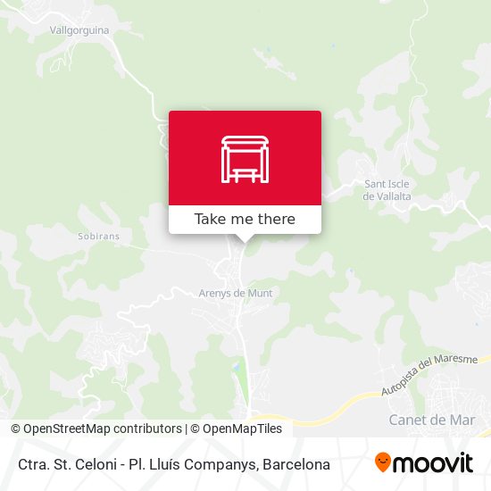 Ctra. St. Celoni - Pl. Lluís Companys map