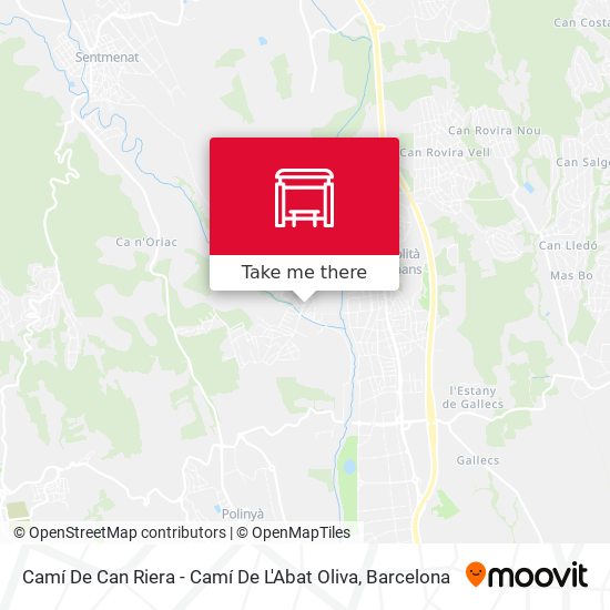 Camí De Can Riera - Camí De L'Abat Oliva map