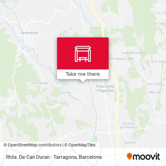 Rtda. De Can Duran - Tarragona map