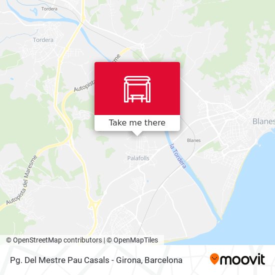 Pg. Del Mestre Pau Casals - Girona map