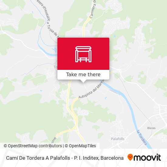 Camí De Tordera A Palafolls - P. I. Inditex map