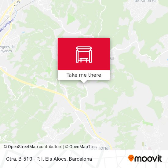 Ctra. B-510 - P. I. Els Alocs map