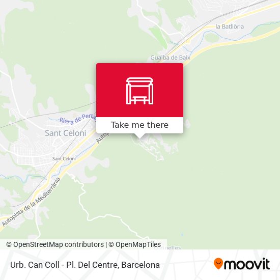Urb. Can Coll - Pl. Del Centre map