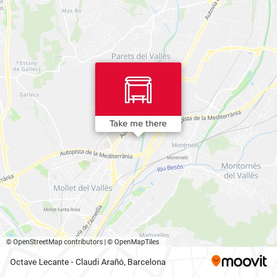 Octave Lecante - Claudi Arañó map
