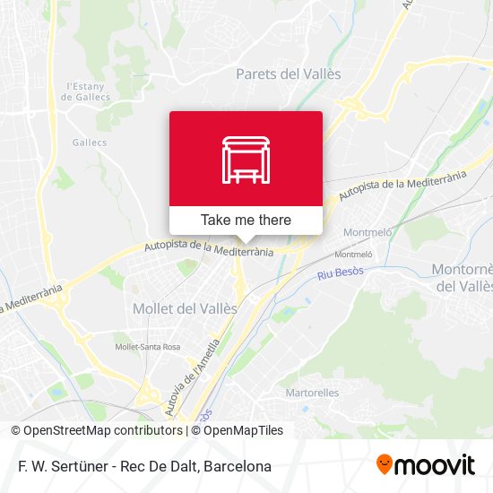 F. W. Sertüner - Rec De Dalt map