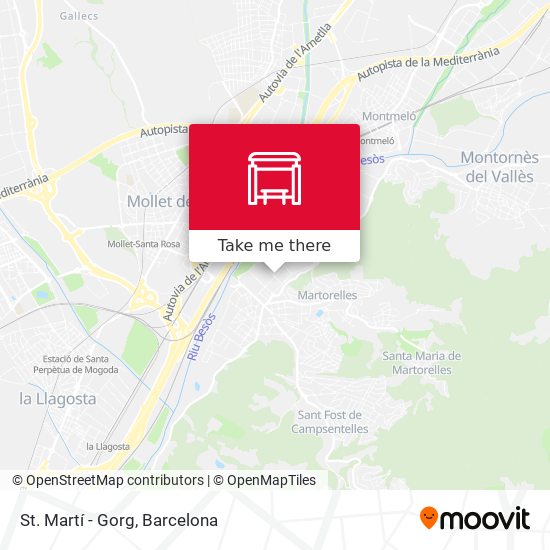 St. Martí - Gorg map