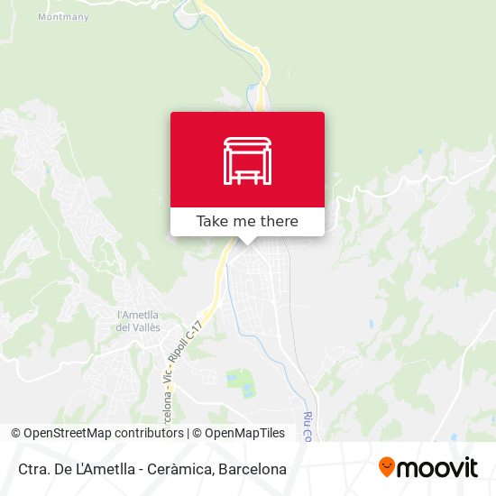 Ctra. De L'Ametlla - Ceràmica map