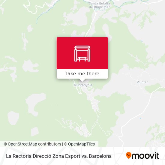 La Rectoria Direcció Zona Esportiva map