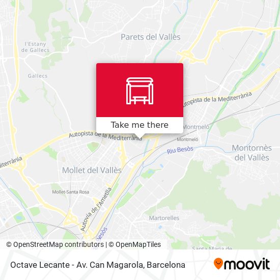 Octave Lecante - Av. Can Magarola map