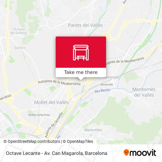 Octave Lecante - Av. Can Magarola map