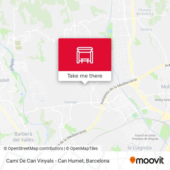 Camí De Can Vinyals - Can Humet map