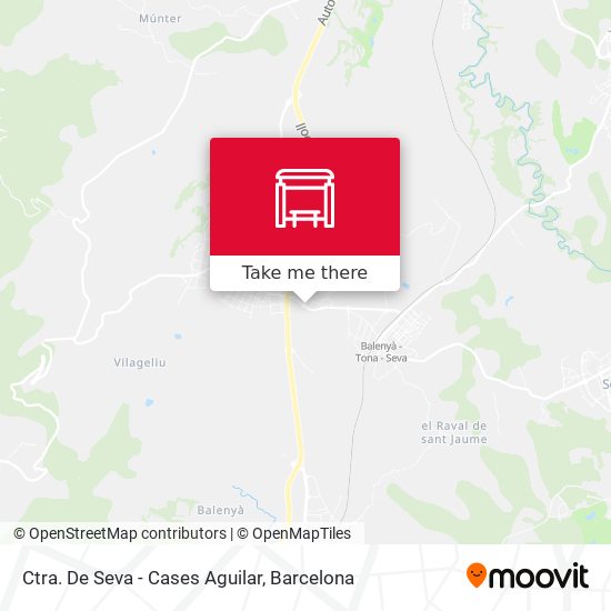 Ctra. De Seva - Cases Aguilar map