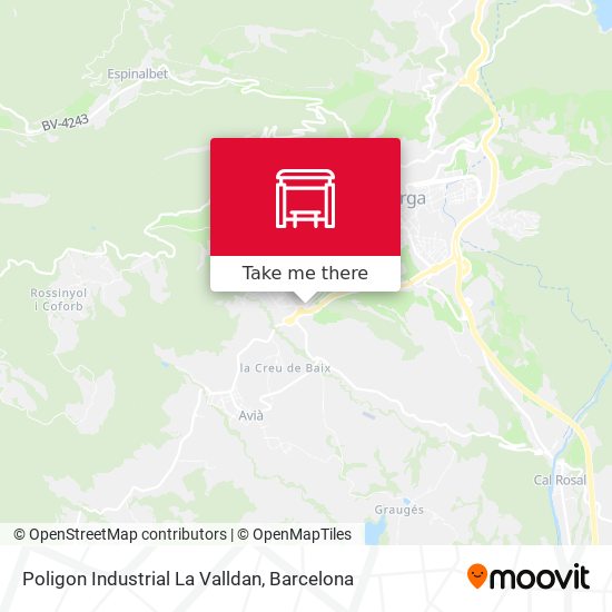 Poligon Industrial La Valldan map